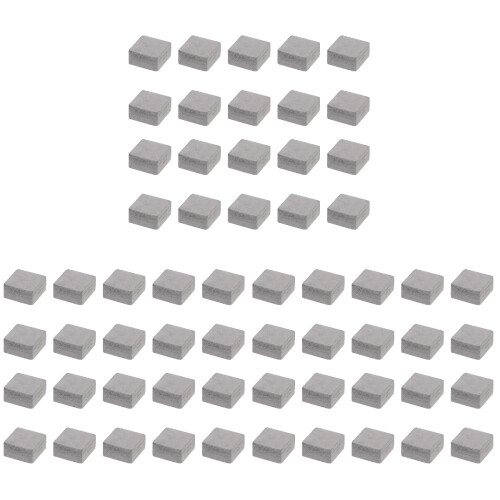 60Pièces Miniatures Grises Pour DIY Micro Paysage 2
