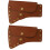 2Pièces Cuir Marron Durable Protection Portable 5