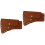 2Pièces Cuir Marron Durable Protection Portable 4