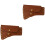 2Pièces Cuir Marron Durable Protection Portable 3