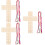 3Ensembles Kit Bois Fil Pour De Croix Décorative Colorée 9