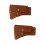 2Pièces Cuir Marron Durable Protection Portable 7