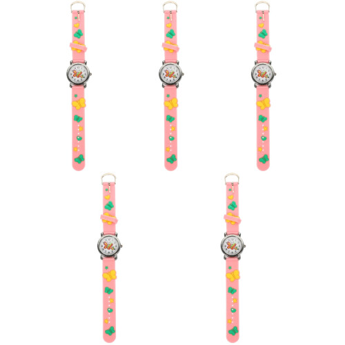 5Pièces Enfants Rose Motifs Design Et 2