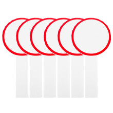 24Pièces Tablettes Blanches Rouges Effaçables Pour Notation