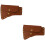 2Pièces Cuir Marron Durable Protection Portable 6