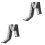2Pièces Écharpe Automne Hiver Chaude Style Décontracté Multi 3
