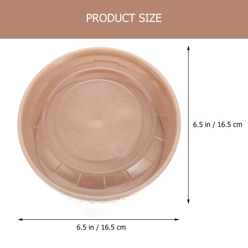 25Pièces Bols Jetables En Papier Kraft Multiusage Rigides 1