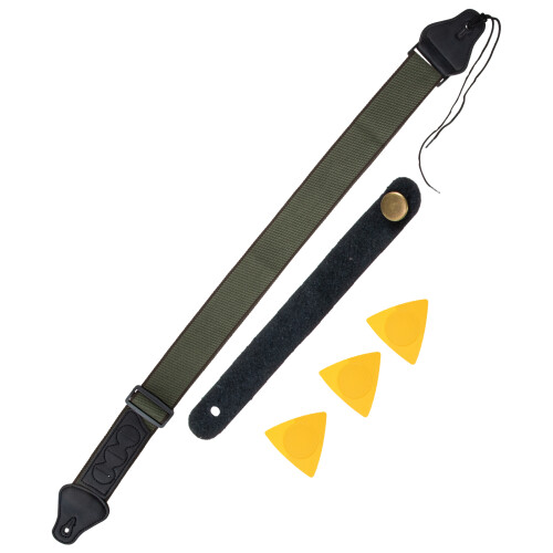 5Ensembles Accessoires Guitare Vert Coton Durable Ajustable