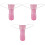 300Pièces Slip Jetable Rose T-Back Et Respirant Pour 6