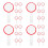 24Pièces Tablettes Blanches Rouges Effaçables Pour Notation 4