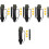 5Ensembles Accessoires Guitare Vert Coton Durable Ajustable 5