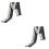 2Pièces Écharpe Automne Hiver Chaude Style Décontracté Multi 6