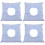 4Pièces Coussin Face Down Salon Spa Coton Pro 7