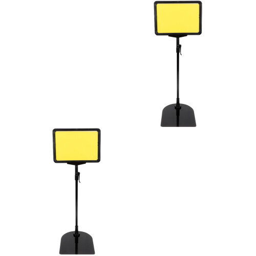 2Pièces Présentoir À Affiches Noir Réglable Usage Intérieur Extérieur 2