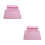 2Ensembles Coussinet Mains Rose PU Pour Ongles Et Salons 9