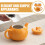 1Set Orange Keramik Retro Für Tee Genuss Zuhause 7