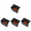 4Pièces Inserts Cendrier Plastique Intérieur Noir Pratique 4