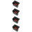 4Pièces Inserts Cendrier Plastique Intérieur Noir Pratique 10