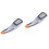 2Pcs Silver Hand Shower Rain Shower Head Bathroom Showering Component 3