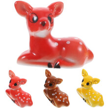 20Pièces Accessoires Cuisine Ceramique Cerf Coloré Repose Baguettes
