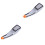 2Pcs Silver Hand Shower Rain Shower Head Bathroom Showering Component 2