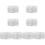 8Sets White Lip Mask Brush Silicone Lipstick Applicator for Makeup 3