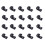 60Pièces Boucles Rigging Bungee En Noir Pour Kayak 1