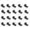 60Pièces Boucles Rigging Bungee En Noir Pour Kayak 8