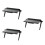 3Pièces Support Noir Écran TV Pièce Porte- Porte- 10