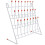 2Pcs White Metal Test Tube Draining Rack Durable Lab Drying Stand 1
