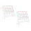 2Pcs White Metal Test Tube Draining Rack Durable Lab Drying Stand 9