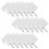 120Pcs White Key Id Labels with Rings for Key Organization 10