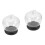 2Pcs Small Glass Bell Jar Display Cases for Artificial Plants 6