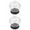 2Pcs Small Glass Bell Jar Display Cases for Artificial Plants 7