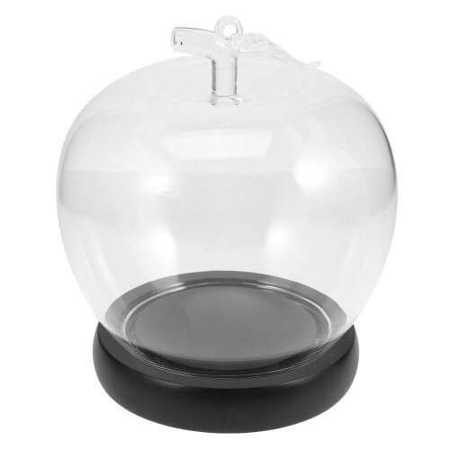 2Pcs Small Glass Bell Jar Display Cases for Artificial Plants 2