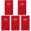 5Pcs Business Planning Notebook Red Portable Schedule Notepad 4
