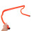 2Pcs Practical Orange Football Training Hurdles with Detachable Design 5
