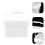 4Pcs White PP Paint Buckets with Lid Durable Home Storage Containers 11