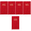 5Pcs Business Planning Notebook Red Portable Schedule Notepad 6