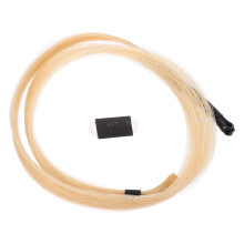 2Pcs White Genuine Mongolian Horse Hair for Violin Viola Cello Erhu