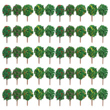 400Pcs Small Plastic Mini Fake Trees for Train Scenery & DIY Projects