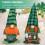 1Pc Soft Fabric St. Patrick's Day Tomte Gnome Doll Green Plush Gift 3