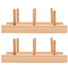 4Pcs Solid Wood Thread Holder Compact Sewing Spool Organizer