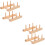 4Pcs Solid Wood Thread Holder Compact Sewing Spool Organizer 5