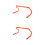 2Pcs Practical Orange Football Training Hurdles with Detachable Design 10