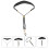 2Pcs Professional Saxophone Neck Strap Black Strong Metal Hook 8