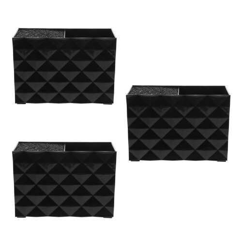 3Pcs Hair Scissors Case Black Practical Storage for Hairdressing Tools 1