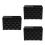 3Pcs Hair Scissors Case Black Practical Storage for Hairdressing Tools 3