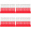 40Pcs Red Scratcher Tools Plastic Durable Scratch Off Tool 6