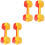 2Pairs Kids Dumbbells Plastic Hand Bars for Exercise Fun 3